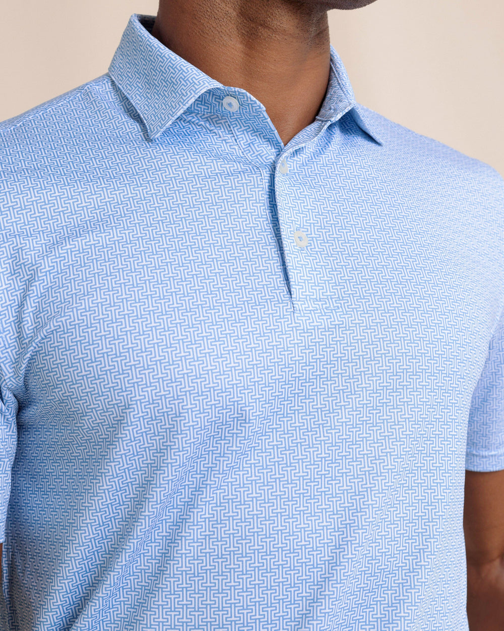 Southern Tide Driver ST Geo Polo - Boat Blue