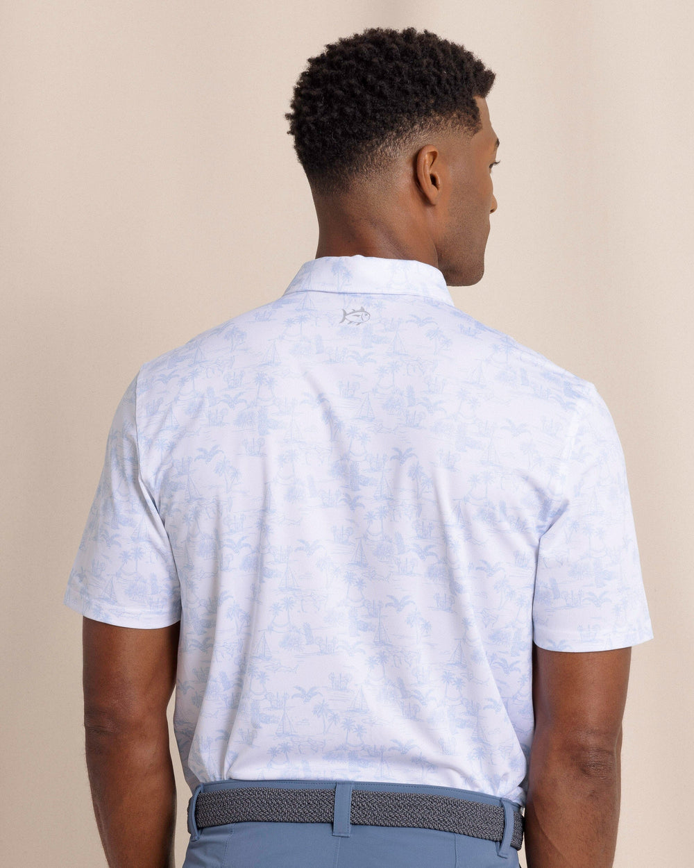 Southern Tide Driver Tide To The Shore Polo - Classic White