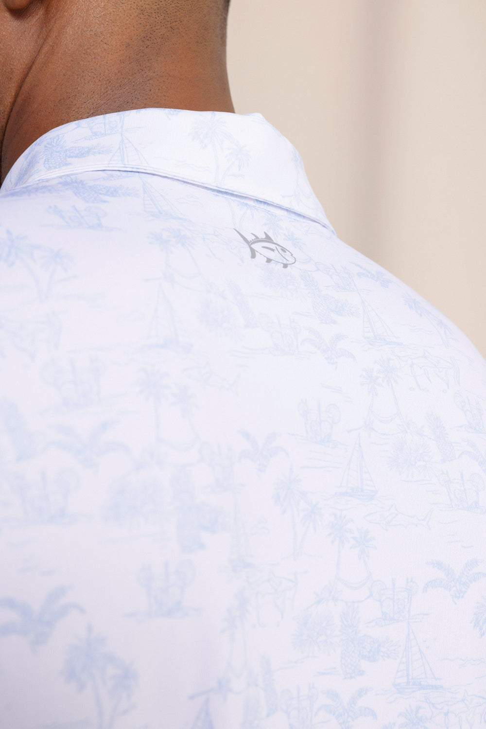 Southern Tide Driver Tide To The Shore Polo - Classic White