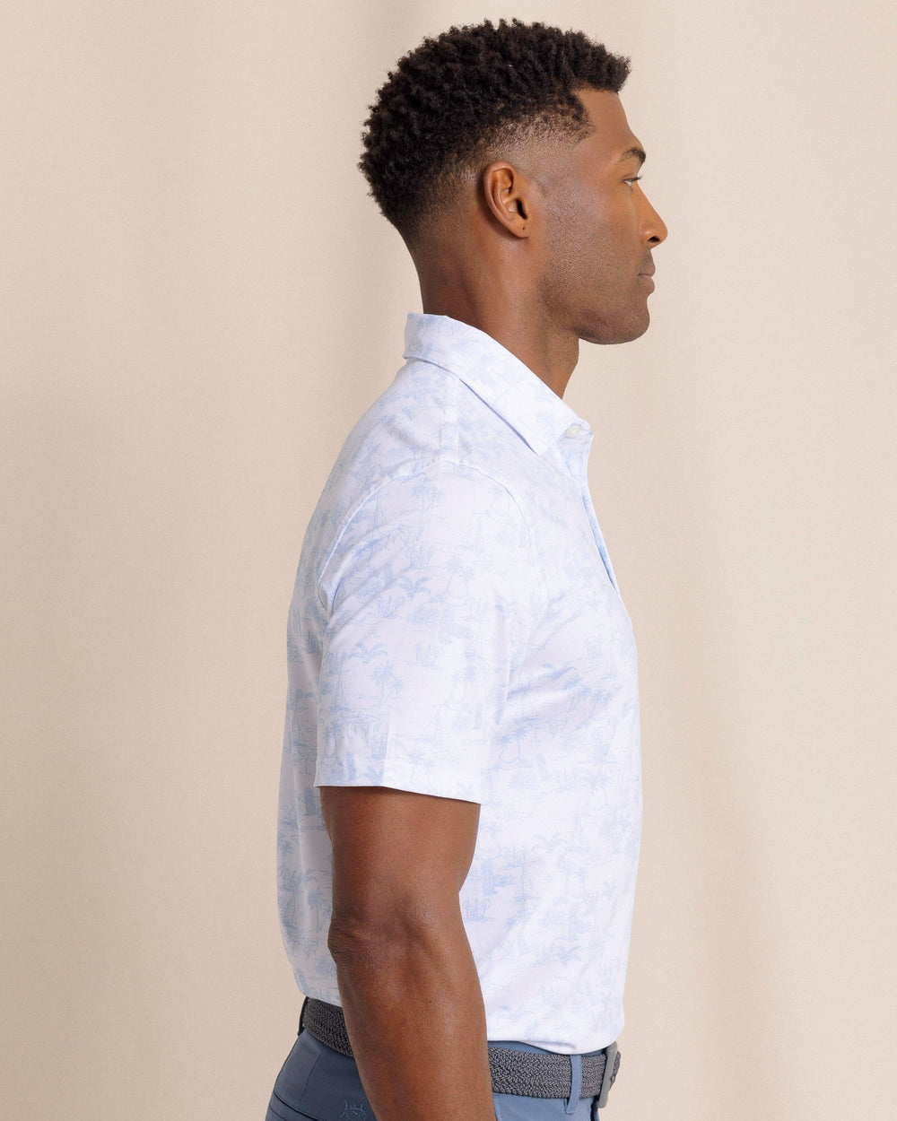 Southern Tide Driver Tide To The Shore Polo - Classic White