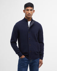 Barbour Essential Patch Zip Through - Navy