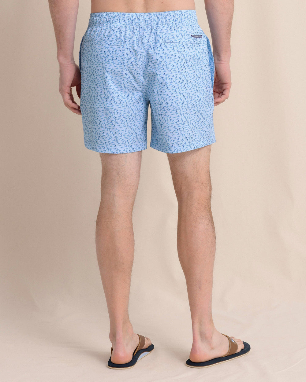 Southern Tide Fintastic Swim Trunk - Cerulean