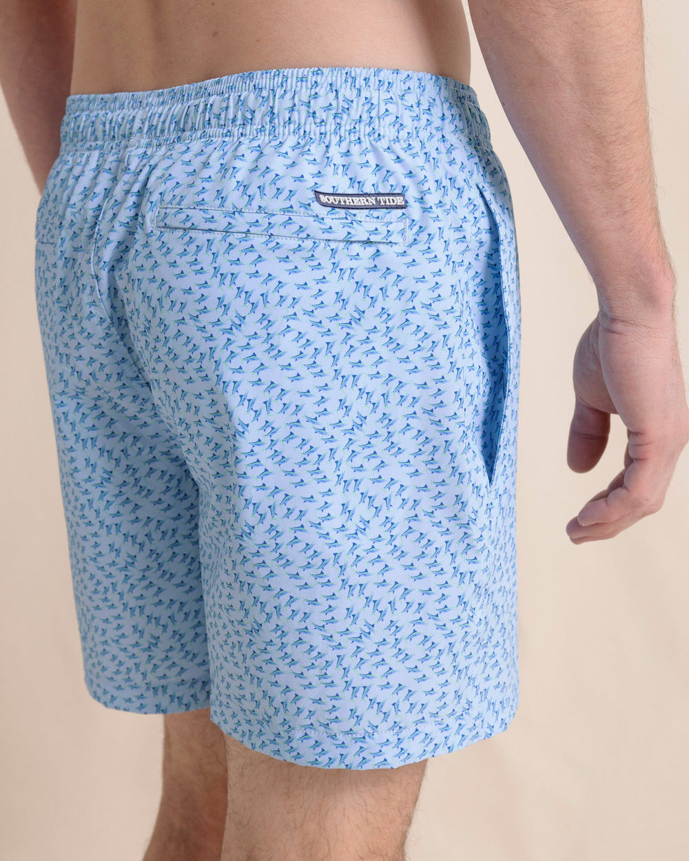 Southern Tide Fintastic Swim Trunk - Cerulean