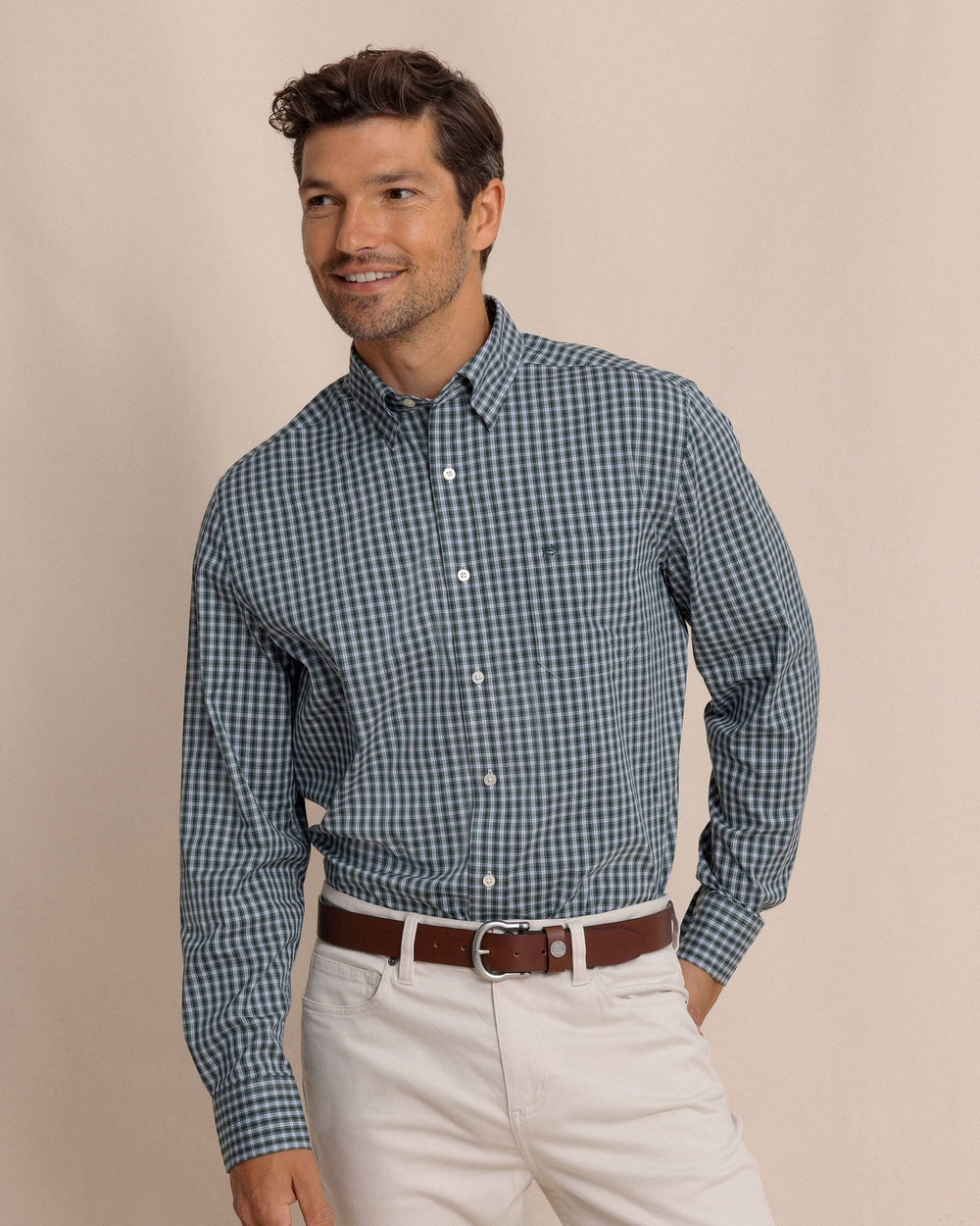 Southern Tide Charleston Gordon Tartan Sport Shirt - Salt Meadow