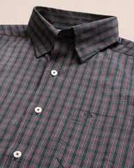 Southern Tide Charleston Heyward Tartan Sport Shirt - Dress Blue