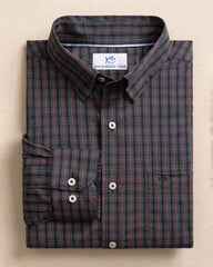 Southern Tide Charleston Heyward Tartan Sport Shirt - Dress Blue