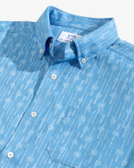 Southern Tide Reel Em In SS Sport Shirt - Boat Blue