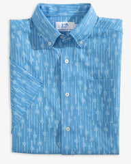 Southern Tide Reel Em In SS Sport Shirt - Boat Blue