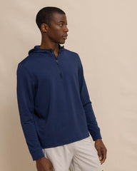 Southern Tide Scuttle Hoodie Performance 1/4 Zip - True Navy