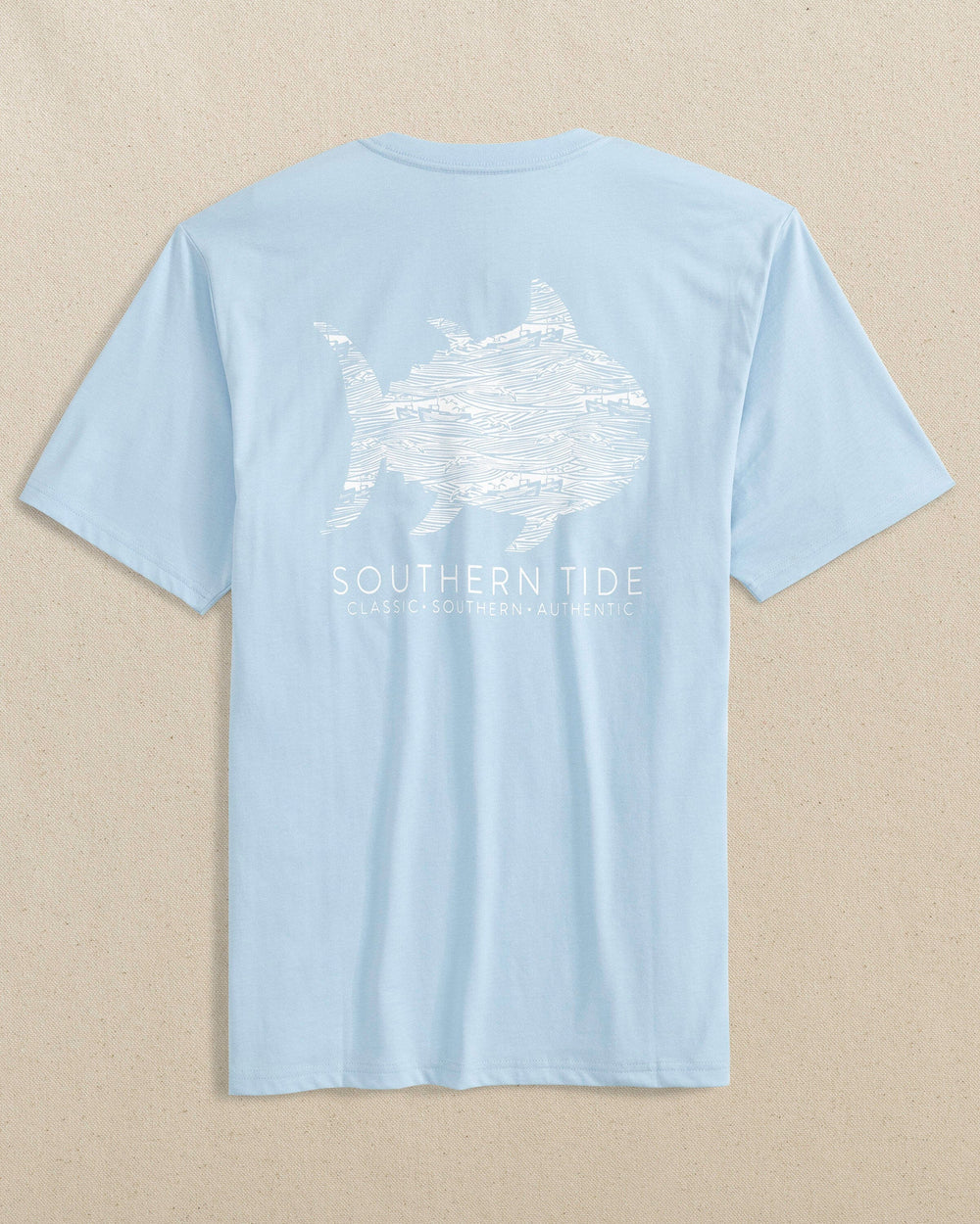 Southern Tide Short Sleeve Ships And Seagulls Tee - Cerulean