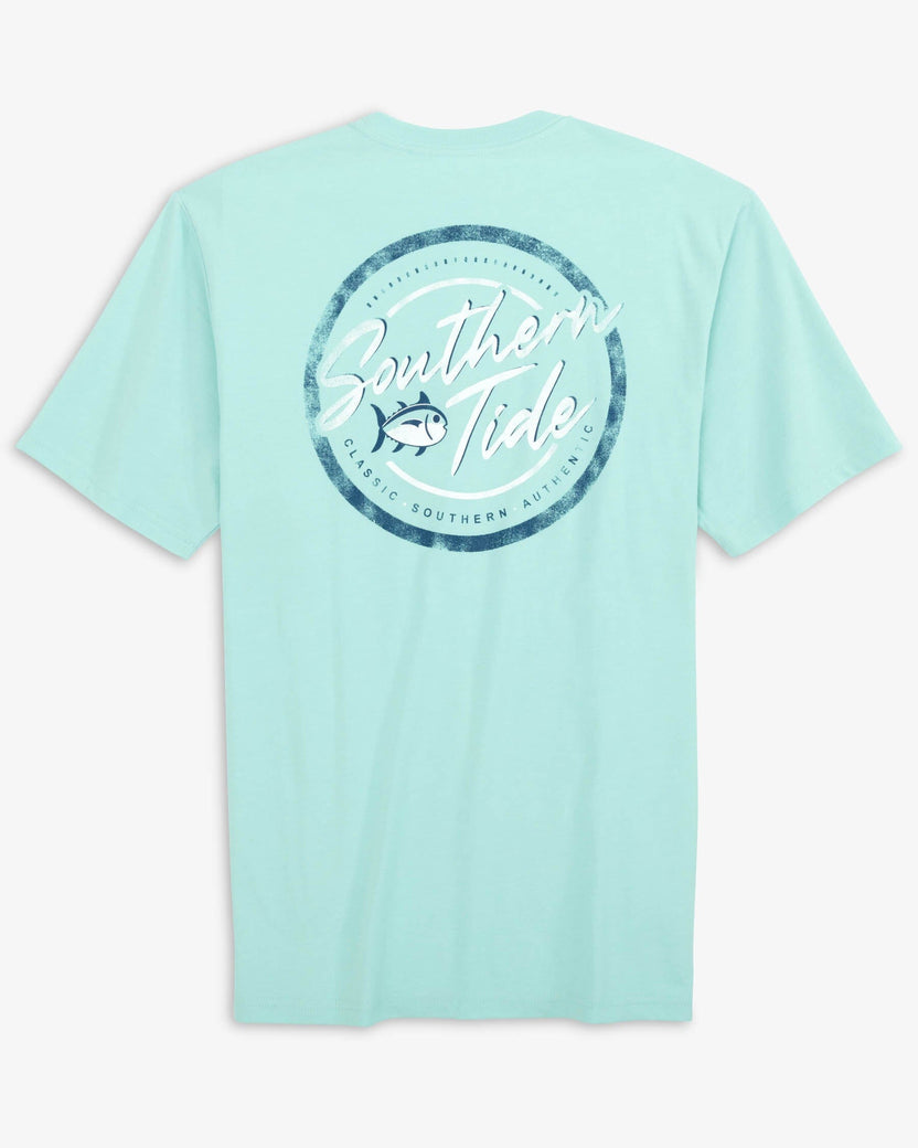 Southern Tide Authentic Badge Short Sleeve Tee - Turquoise Sea