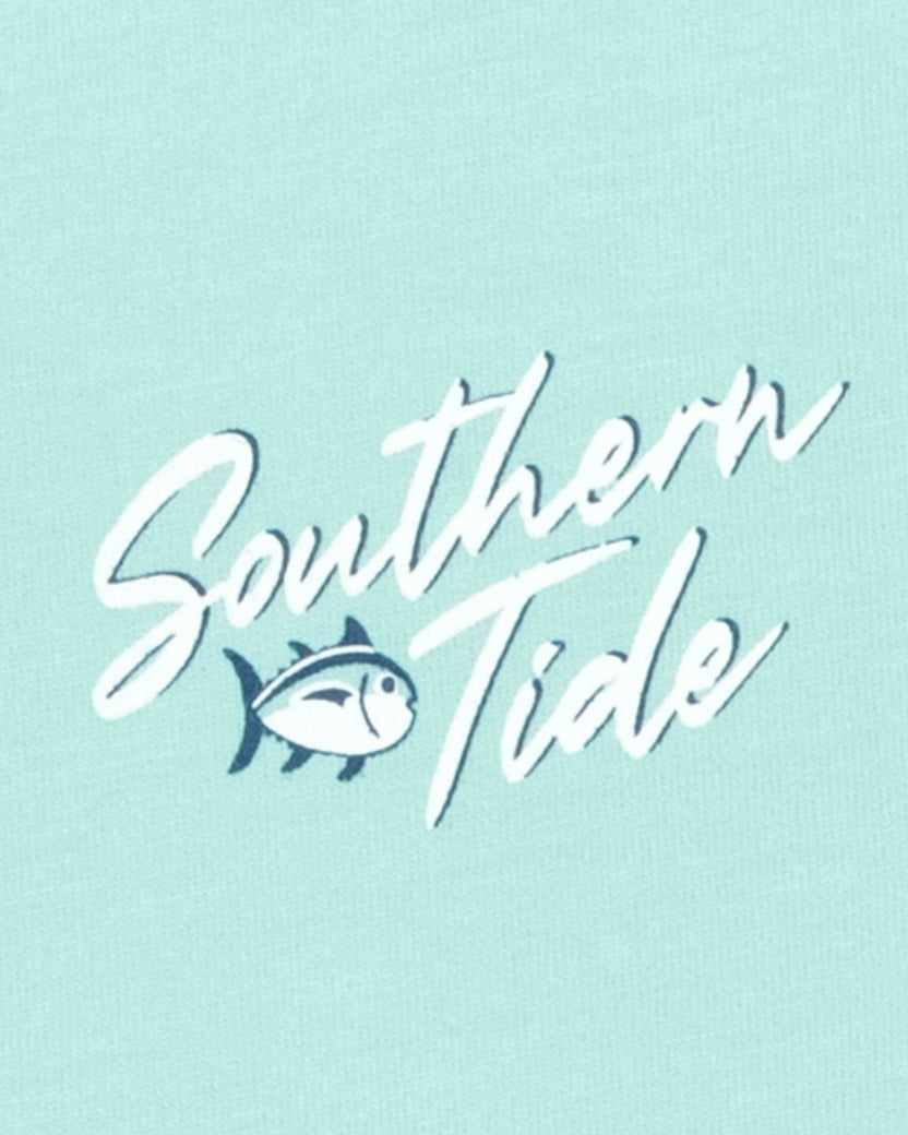 Southern Tide Authentic Badge Short Sleeve Tee - Turquoise Sea