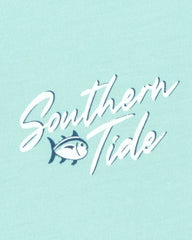 Southern Tide Authentic Badge Short Sleeve Tee - Turquoise Sea