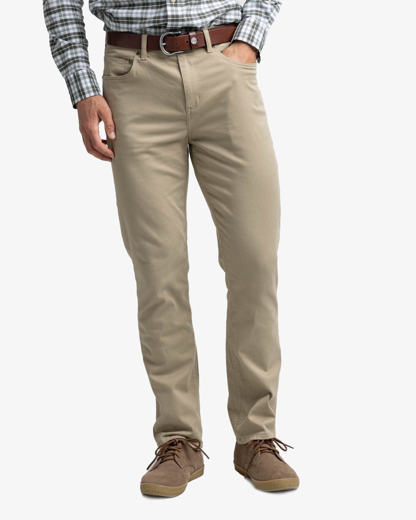 Southern Tide Sullivan 5 Pocket Pant - Sandstone Khaki