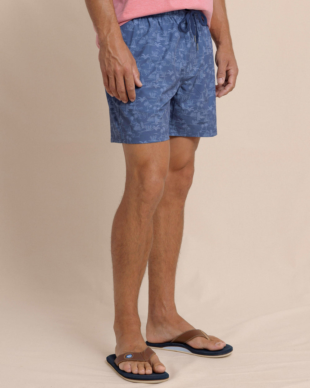 Southern Tide Tide To The Shore Swim Trunk - Light Indigo