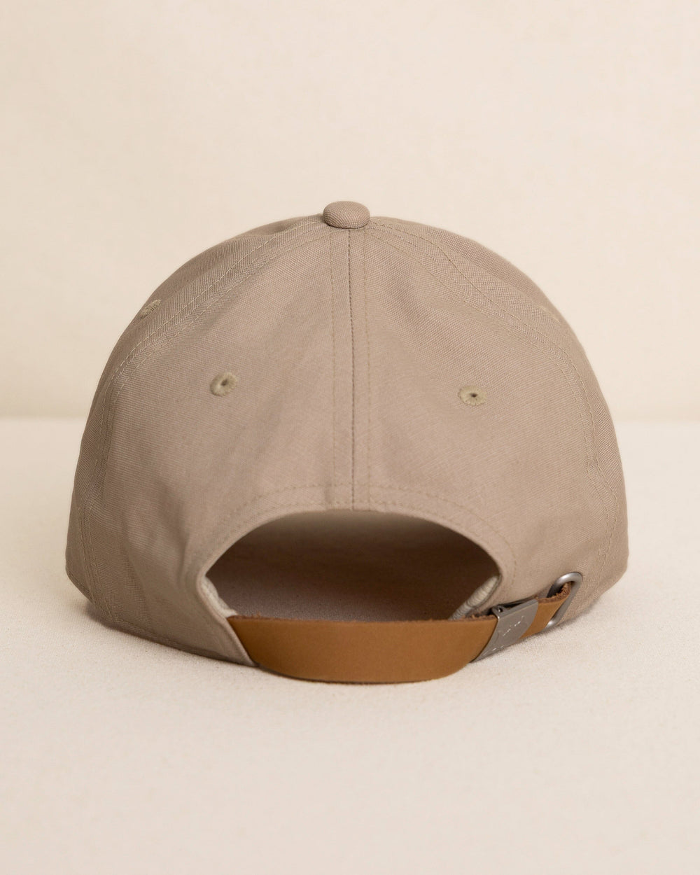 Southern Tide Waxed Canvad Leather Strap Hat - Sandstone Khaki