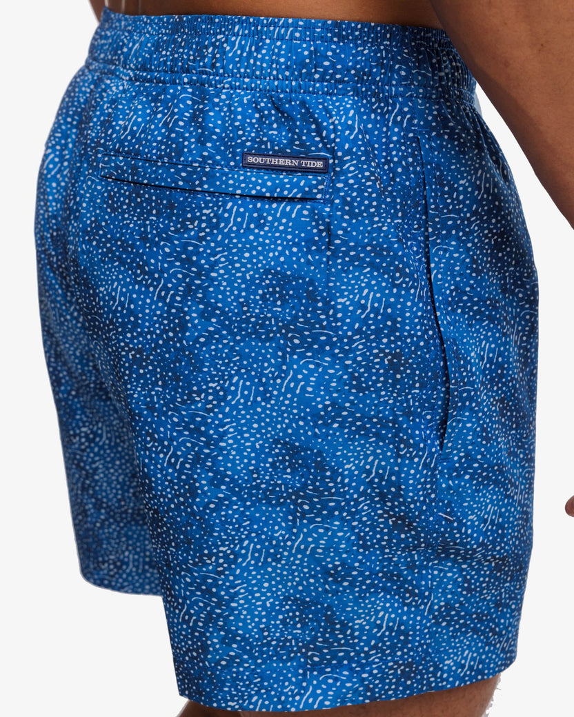 Southern Tide Well Well Whale Swim Trunk - Atlantic Blue