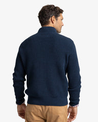 Southern Tide Westmont Jade 1/4 Button - Dress Blue