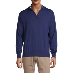 Peter Millar Crown Crest 1/4 Zip - Navy