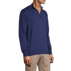 Peter Millar Crown Crest 1/4 Zip - Navy