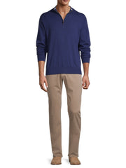 Peter Millar Crown Crest 1/4 Zip - Navy