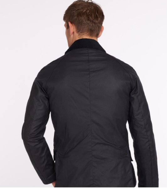 Barbour Ashby Wax Jacket - Navy