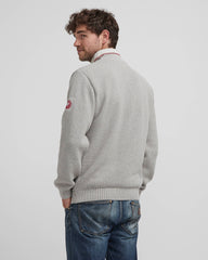 Holebrook Classic Wind Proof 1/4 Zip Sweater - Light Grey