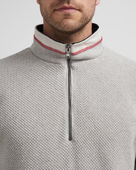 Holebrook Classic Wind Proof 1/4 Zip Sweater - Light Grey