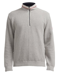 Holebrook Classic Wind Proof 1/4 Zip Sweater - Light Grey
