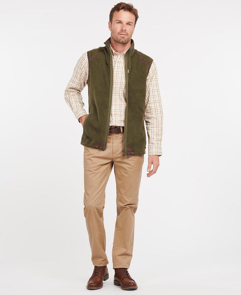 Barbour Langdale Fleece Gilet Olive The Lucky Knot Men s