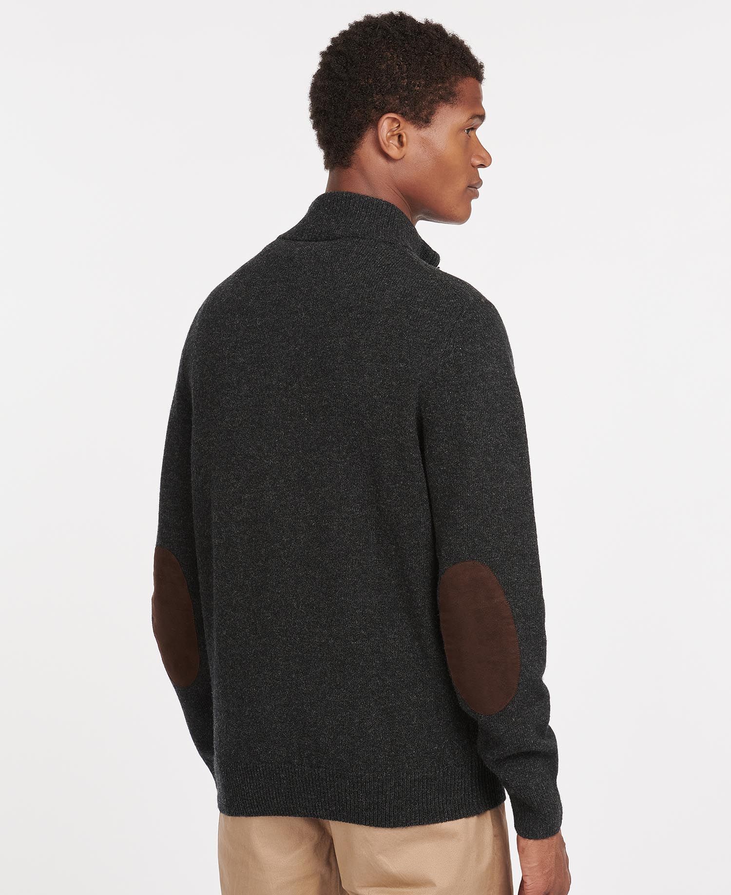 Barbour Patch Half Zip - Charcoal