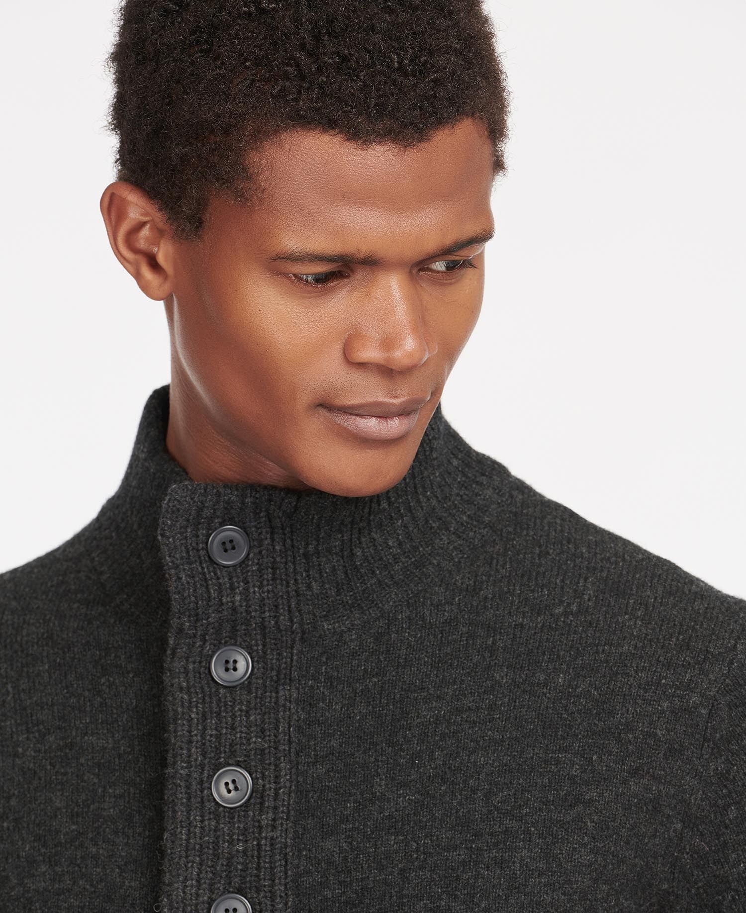 Barbour Patch Half Zip - Charcoal