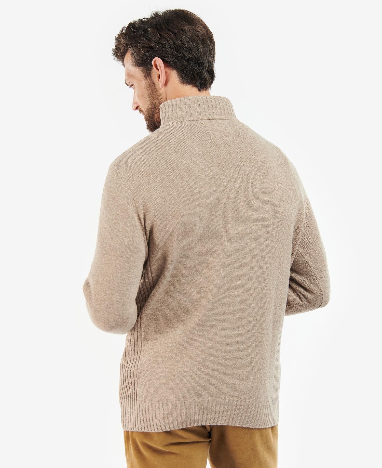 Barbour Nelson Half Zip - Stone