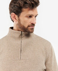 Barbour Nelson Half Zip - Stone