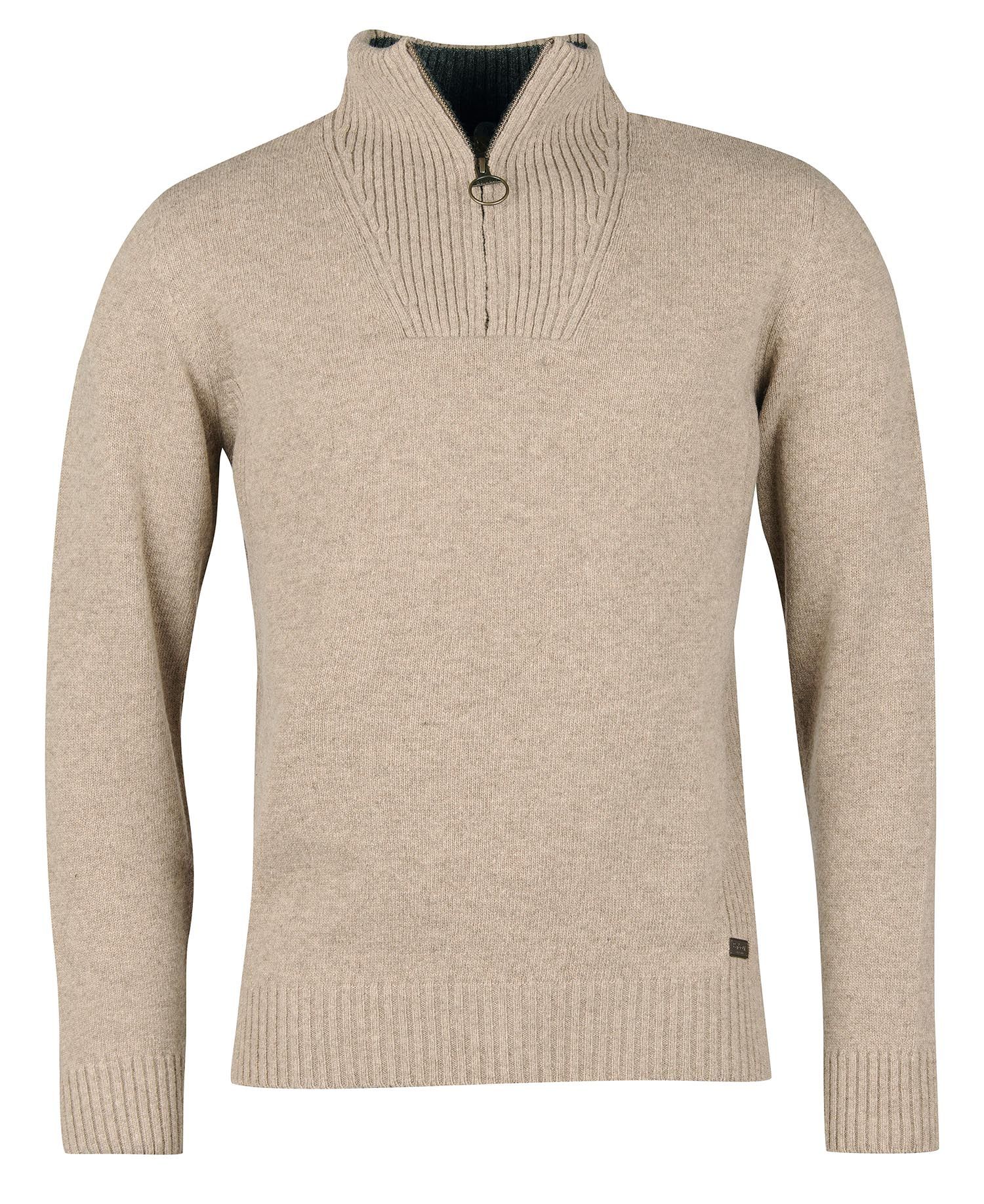 Barbour Nelson Half Zip - Stone