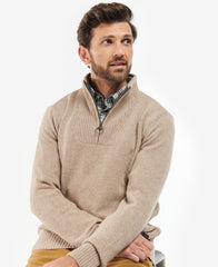 Barbour Nelson Half Zip - Stone
