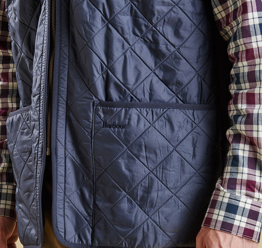 Barbour Polarquilt Waistcoat/Zip-In Liner - Navy
