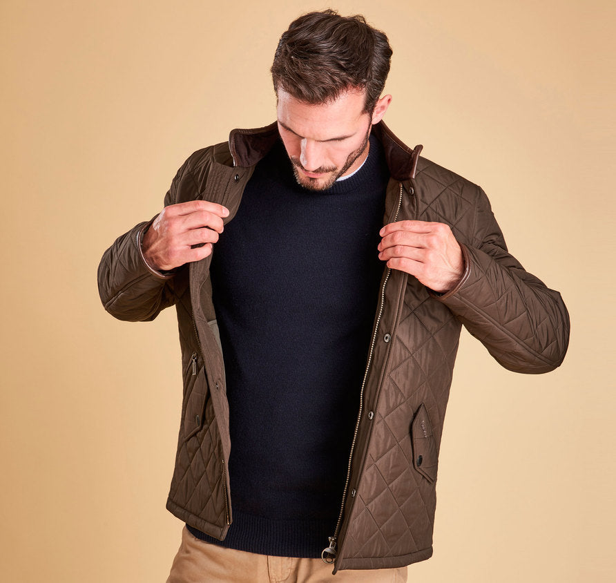 Barbour Powell Quilted Jacket - Olive