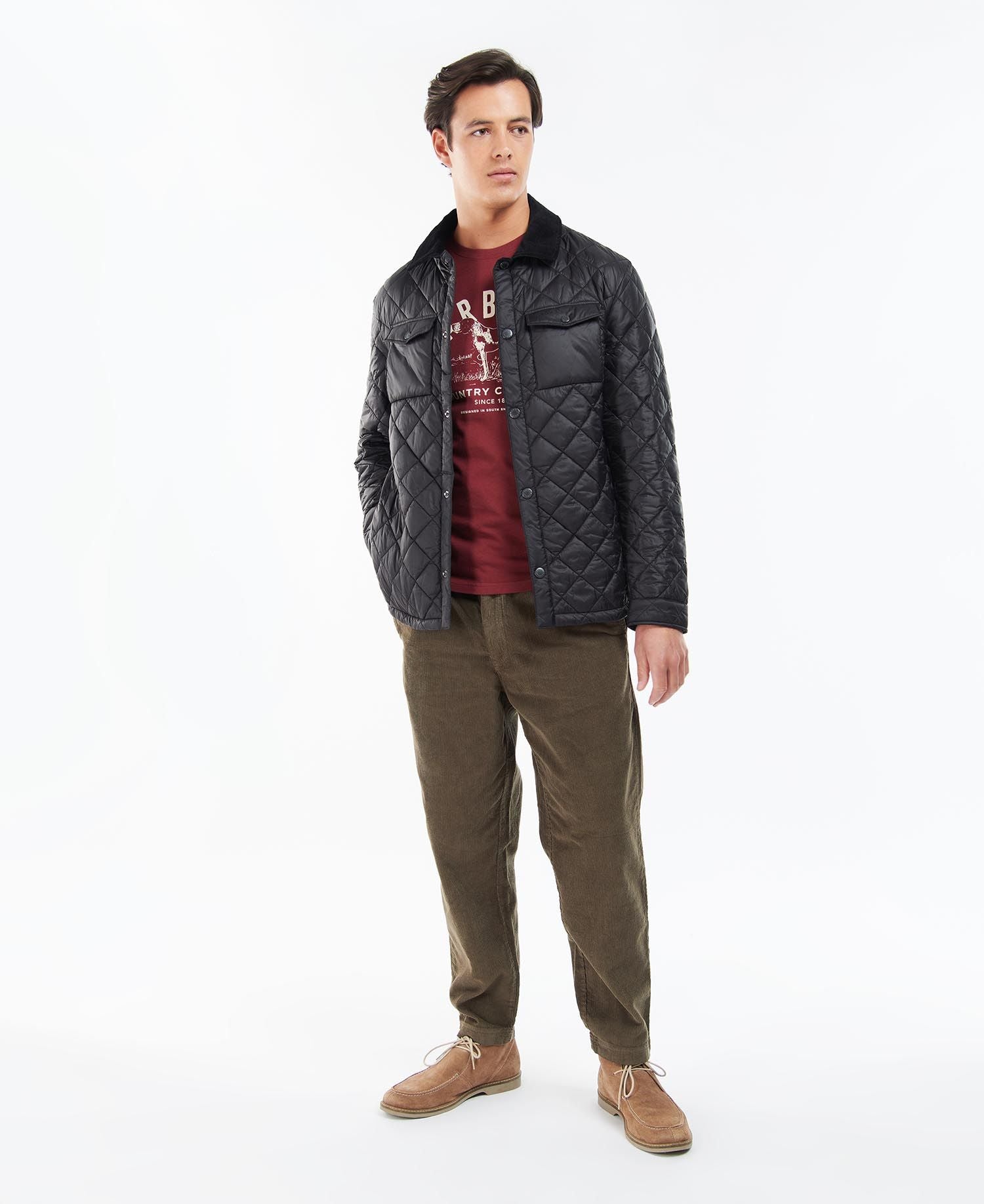 Barbour Shirt Quilted Jacket - Black