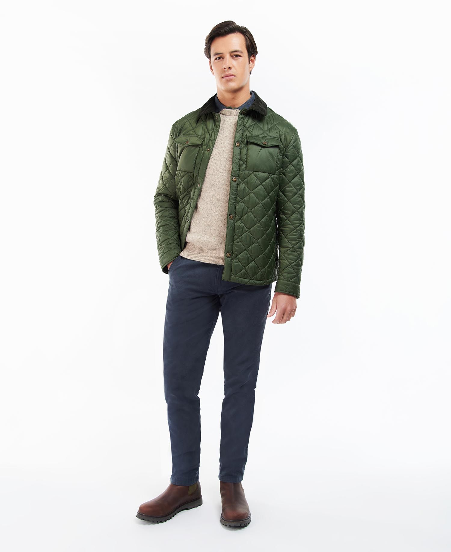 Barbour Shirt Quilted Jacket - Green