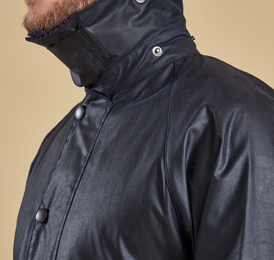 Barbour Beaufort Wax Jacket - Navy