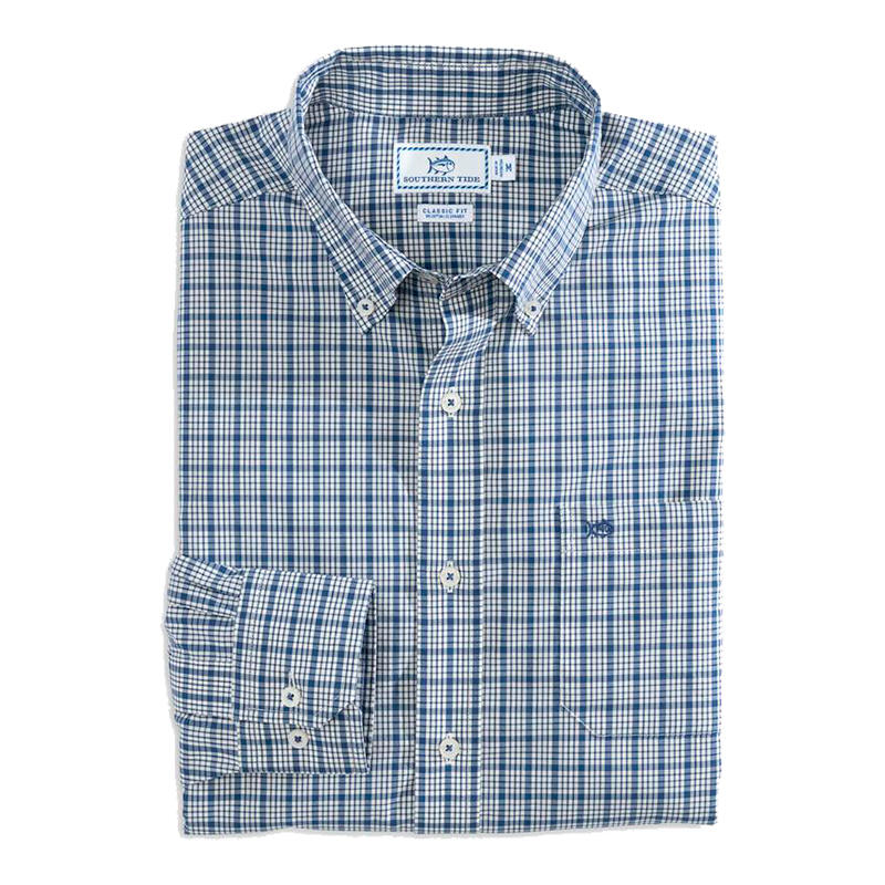 Southern Tide Kreisel Tank Plaid Coconut