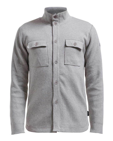 Holebrook Edwin Wind Proof Shirt Jacket - Light Grey