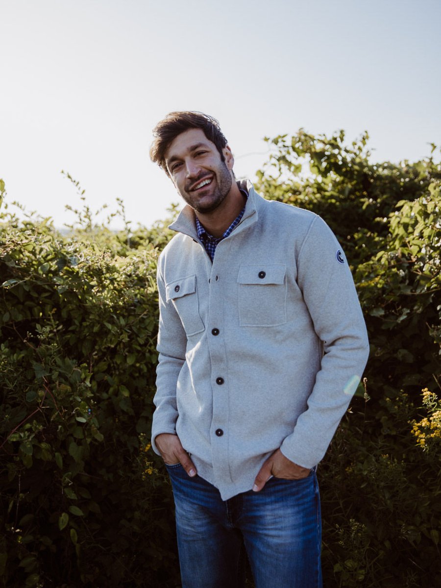 Holebrook Edwin Wind Proof Shirt Jacket - Light Grey