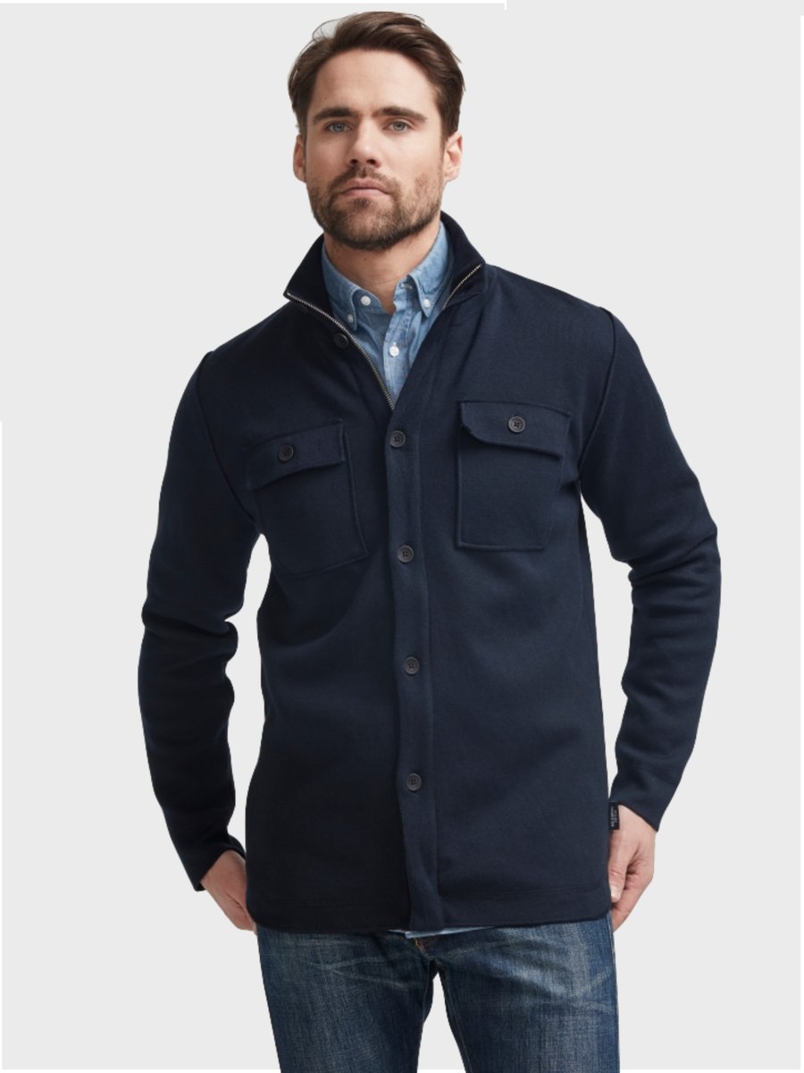 Holebrook Edwin Wind Proof Shirt Jacket - Navy