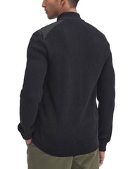 Barbour Newland Zip Through Knitted Jumper - Black