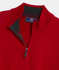 Vineyard Vines Boathouse 1/4 Zip - Red Velvet