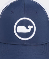 Vineyard Vines Whale Dot Trucker Hat - Blue Blazer