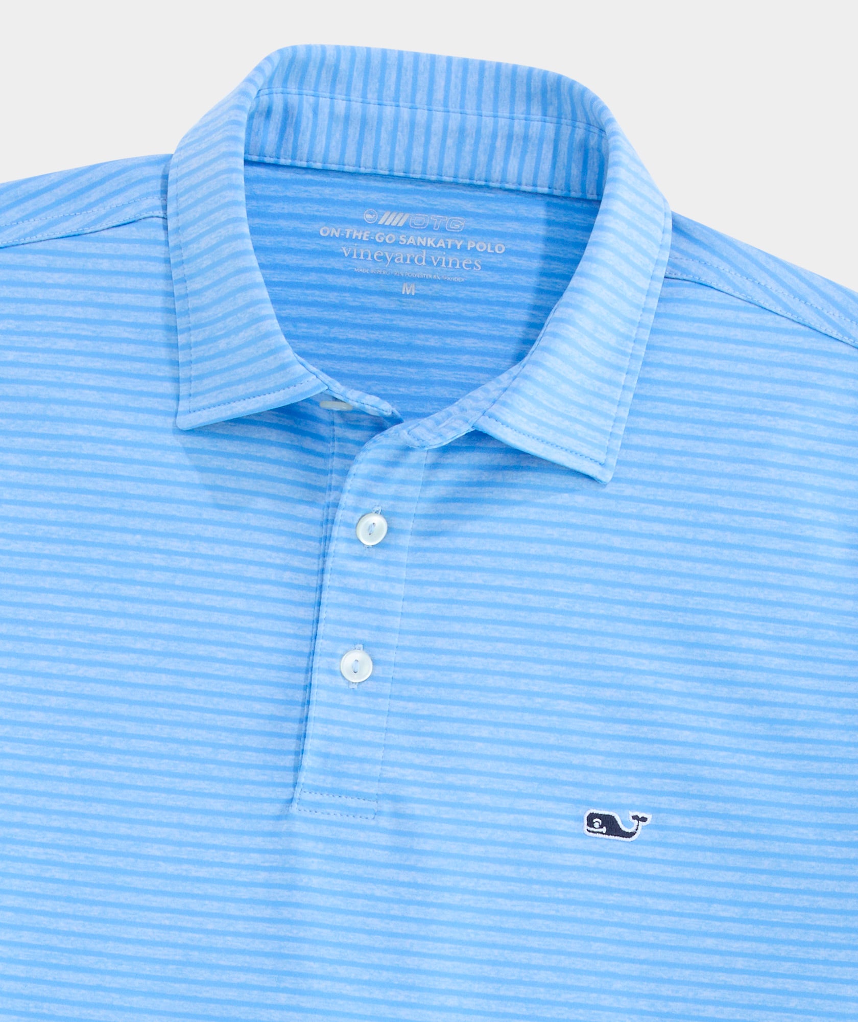 Vineyard Vines Bradley Stripe Sankaty Polo - Blue/Ocean Breeze