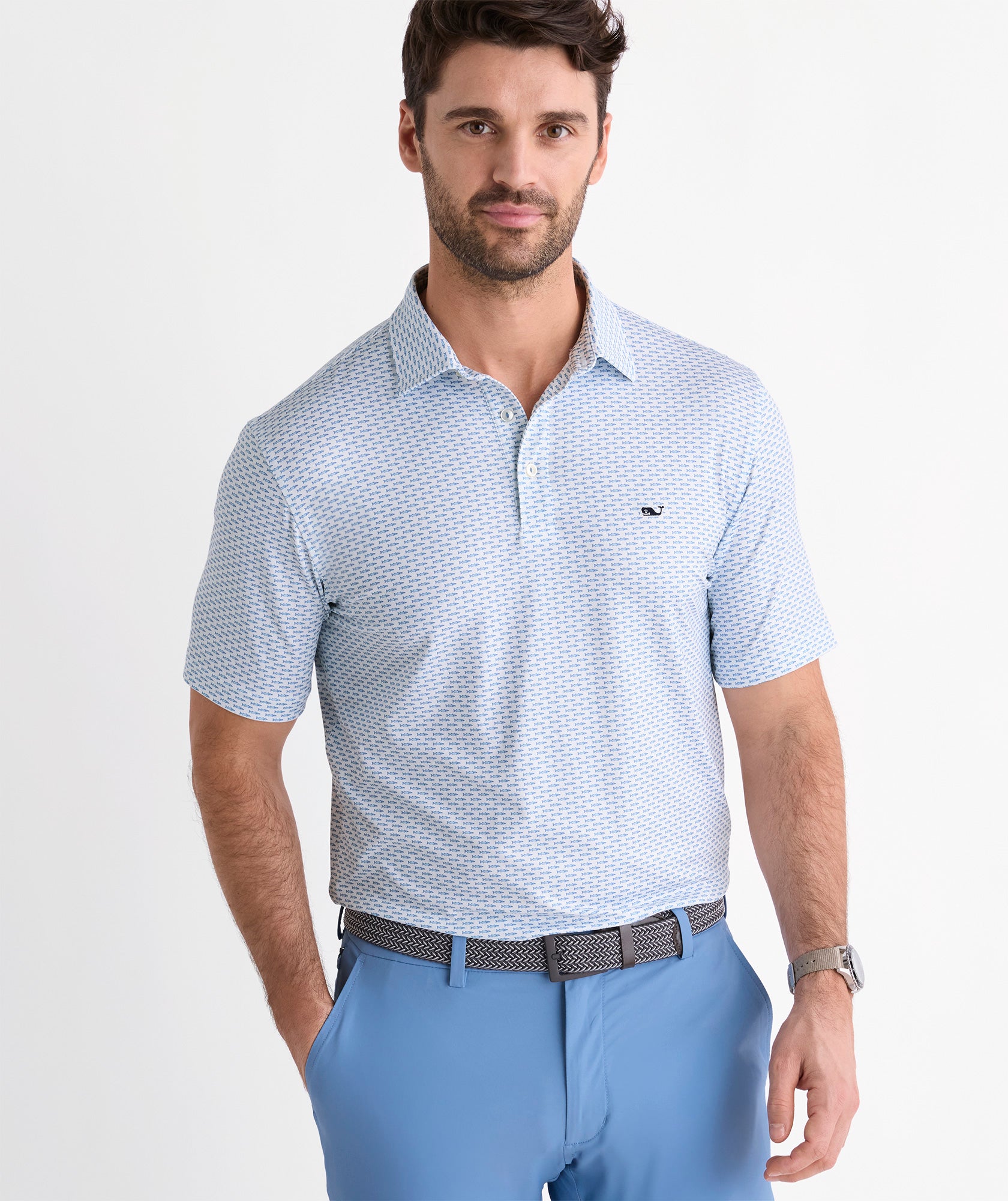 Vineyard Vines Sankaty Polo - Micro Barracuda